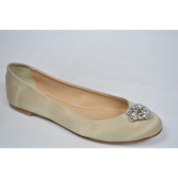 Giuseppe Zanotti Shoes ballet flats crystals clusters champagne beige 36 6 - Picture 4 of 6
